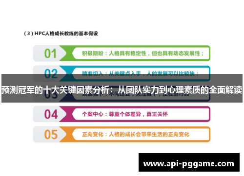 预测冠军的十大关键因素分析：从团队实力到心理素质的全面解读